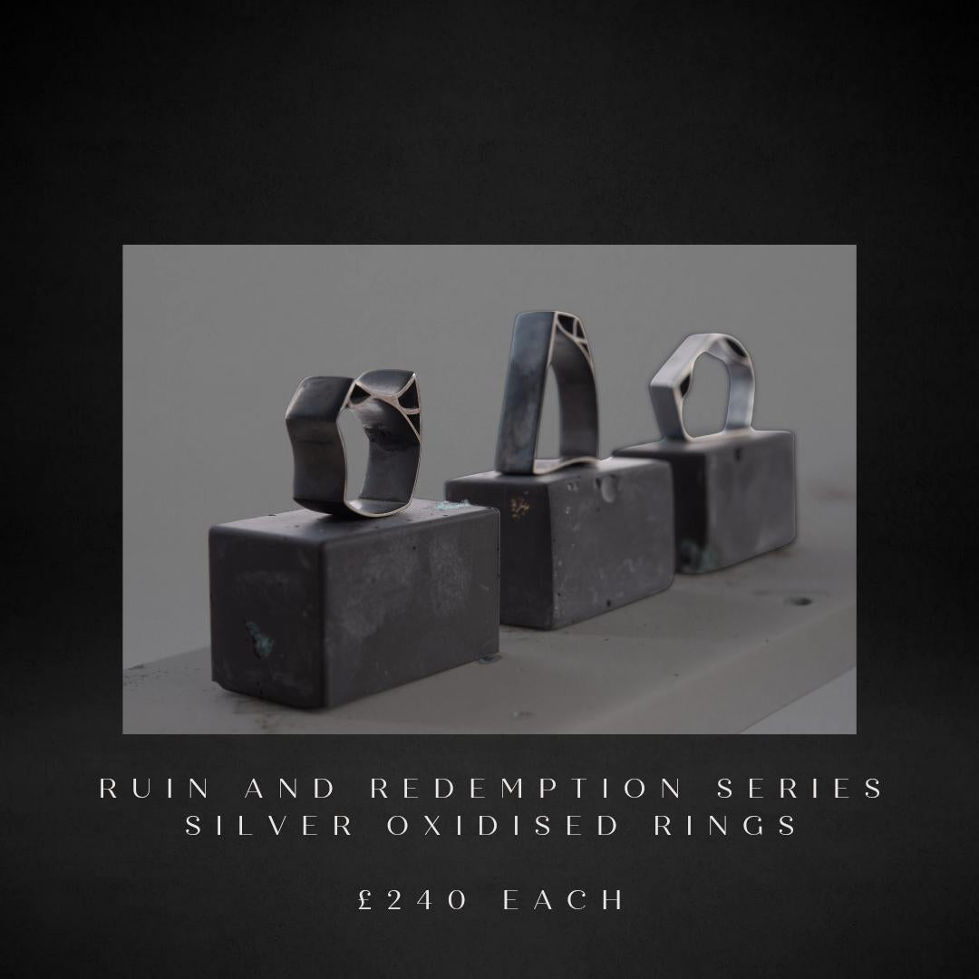 Silver Oxidized Rings