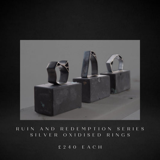 Silver Oxidized Rings